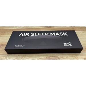 RESTNATURE 3D Contoured Adjustable Blackout AIR EYE MASK Sleep Zero Pressure NEW